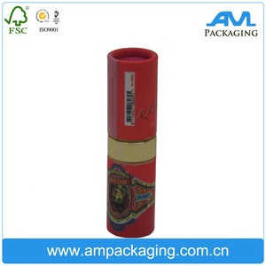 custom made red paper lipstick tube with inside