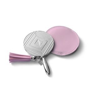 Customized Metal Cosmetic Mirror, Portable Handheld PU Cosmetic Mirror, Personalized Pocket Mirror