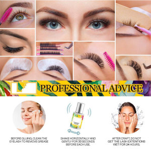 Eyelash Glue Private Label 8 Weeks Long Lasting Fast Dry Latex Free Eyelash Extension Glue