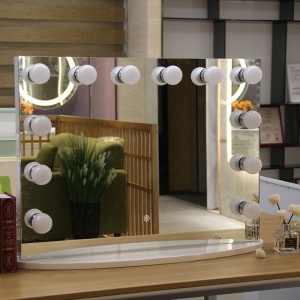 Frameless Desktop Makeup Hollywood Cosmetic Mirror