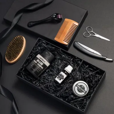 Grooming Beard Growth Kit Shampoo Product Set for Men