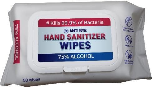 Hand Sanitizer Alcohol Wipes 75% in KOREA