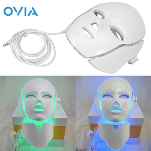 Home Spa Use PDT Machine 7 color Infrared Light Wrinkle Remove Acne Treatment Skin Rejuvenation LED Photon Facial Mask