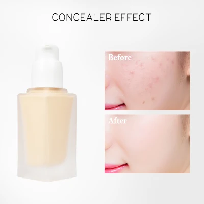 Hot Sale Custom Face Cosmetic Full Coverage Liquid Makeup Foundation