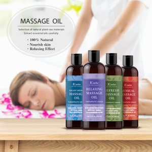 Hot Selling  Customized Private Label Natural Refresh Relaxing Body Massage Oil Spa Compound Essential Oil