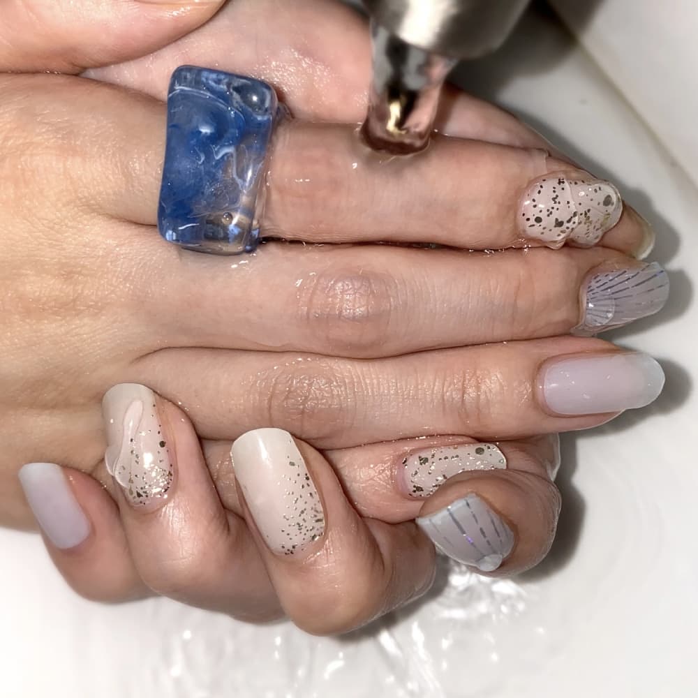 KEEPU CUSTOM NAIL STRIP BEACH MOOD GEL TUBE
