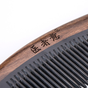 long handle horn tooth sandalwood comb wood horn comb