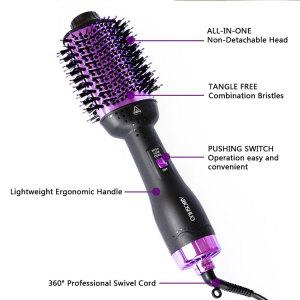 Mesky 4 in 1 One step hair dryer&Curler On Sale Hot Air Brush Hair Dryer hair dryer brush straightener