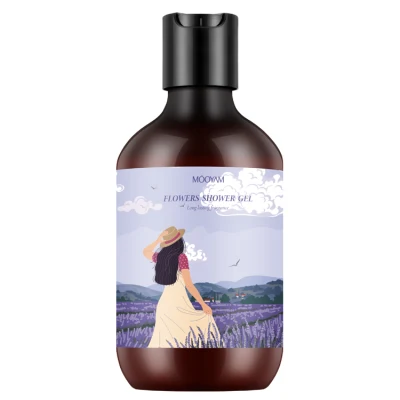 Mooyam Wholesale Bath Product Moisturizing Body Wash Relaxing Soothing Refreshing Whitening Organic Lavender Perfume Shower Gel