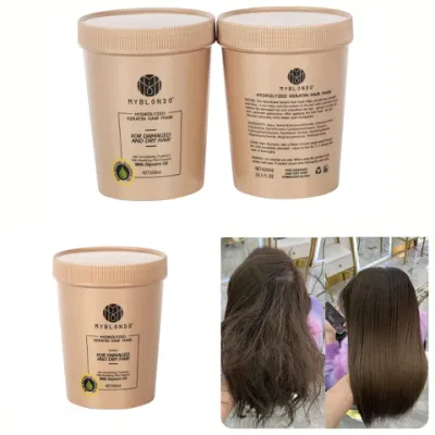 OEM Hair Mask Treatment Private Brand 600ml Wholesale Repair Damaged and Dry Hair for Salon Product