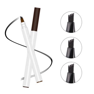 OEM Waterproof long lasting Fork Tip 4 Head Sketch tattoo Liquid Eyebrow Pencil