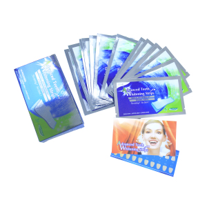 Original Mint Flavour CE Approved Bright White Bleaching Teeth Strips Non Peroxide  Teeth Whitening Strips Private Logo