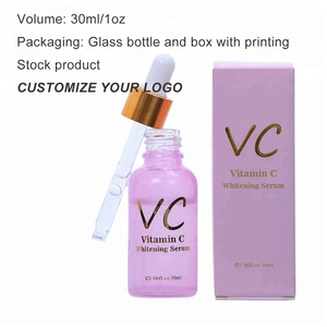 Private Label 30ml Whitening Vitamin C Serum Skin Care With Hyaluronic Acid For Skin Beauty Care Face Serum