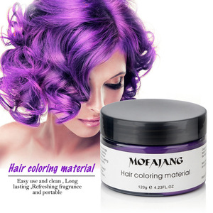 Professional Disposable Washable Colorful Temporary Hair Dye Pomade Hair Color Wax Clay