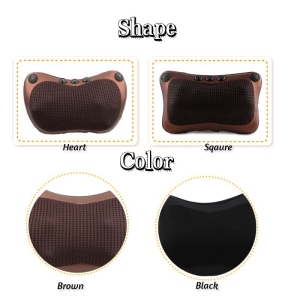 Relaxation Massage Pillow Vibrator Electric Shoulder Back Heating Kneading Infrared therapy pillow shiatsu Neck Massager