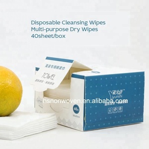 Ruiying brand natural soft and absorbent facial tissue 100% made of cotton or rayon for babies,women, men