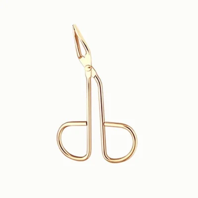 Scissors Shaped Eyebrow Tweezers Flat Tip Tweezers Hair Plucker and Slanted Tip Tweezers Stainless Steel Scissor