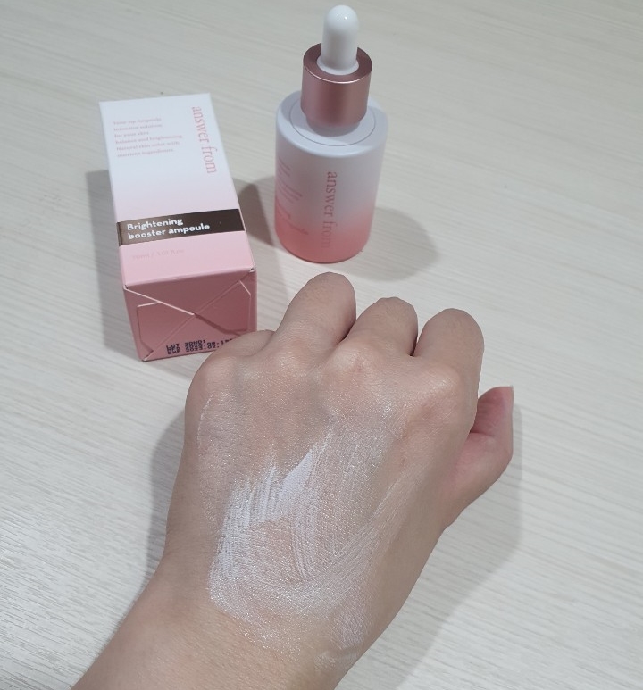 skin care : answer from brightening booster ampoule