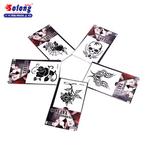 Solong Tattoo Skull design Waterproof Temporary Tattoo Sticker