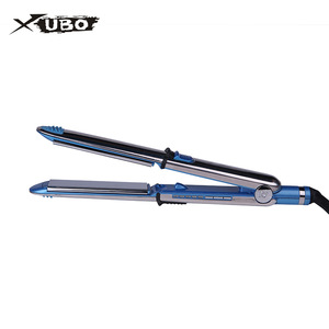 stainless steel nano titanium hair straightener and private label ceramic flat iron