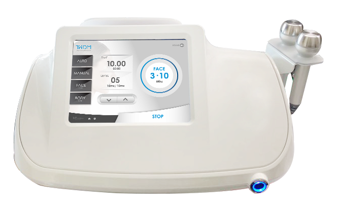 TriDM Ultasound 1,3,10Mhz technology for skin care, tightening, rejuvenation, body contouring  