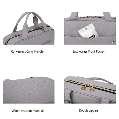 Water-Resistant Mens Women Makeup Cosmetic Organization Travel Bag Toiletry with Hanging Hook