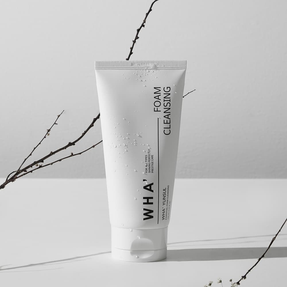 WHAYUNSUL ESSENTIAL FOAM CLEANSING,Rice husk extract, whitening, removal of no substance, deep clean