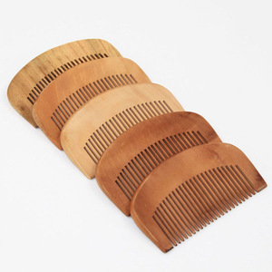 Wholesale Custom Logo Acceptable High Quality Peach Wooden Hair Comb