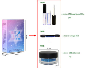 wholesale glitter lip gloss for eye glitter body shimmer glitter lipstick