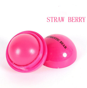 Wholesale Organic Cute Natural Organic Moisturizing Round Roller Ball Shape Lip Balm