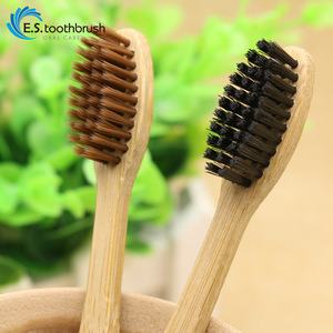 Wholesale Private Label Eco Friendly Bristle Custom Bamboo Charcoal Toothbrush