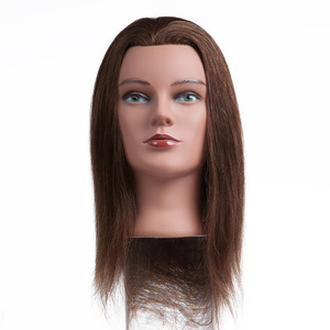 Wholesale Salon Equipments Silky Straight Long Human Hair Mannequin Barber Training Head