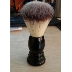 wooden handle synthetic fiber nylon badger hair men beard shaving brush