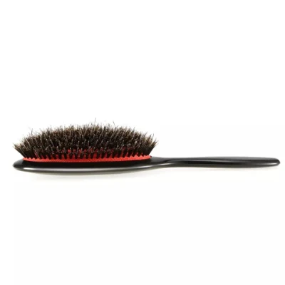 Yaeshii Factory OEM Logo ABC Handle Oval Nylon Boar Bristle and Detangling Hair Brush