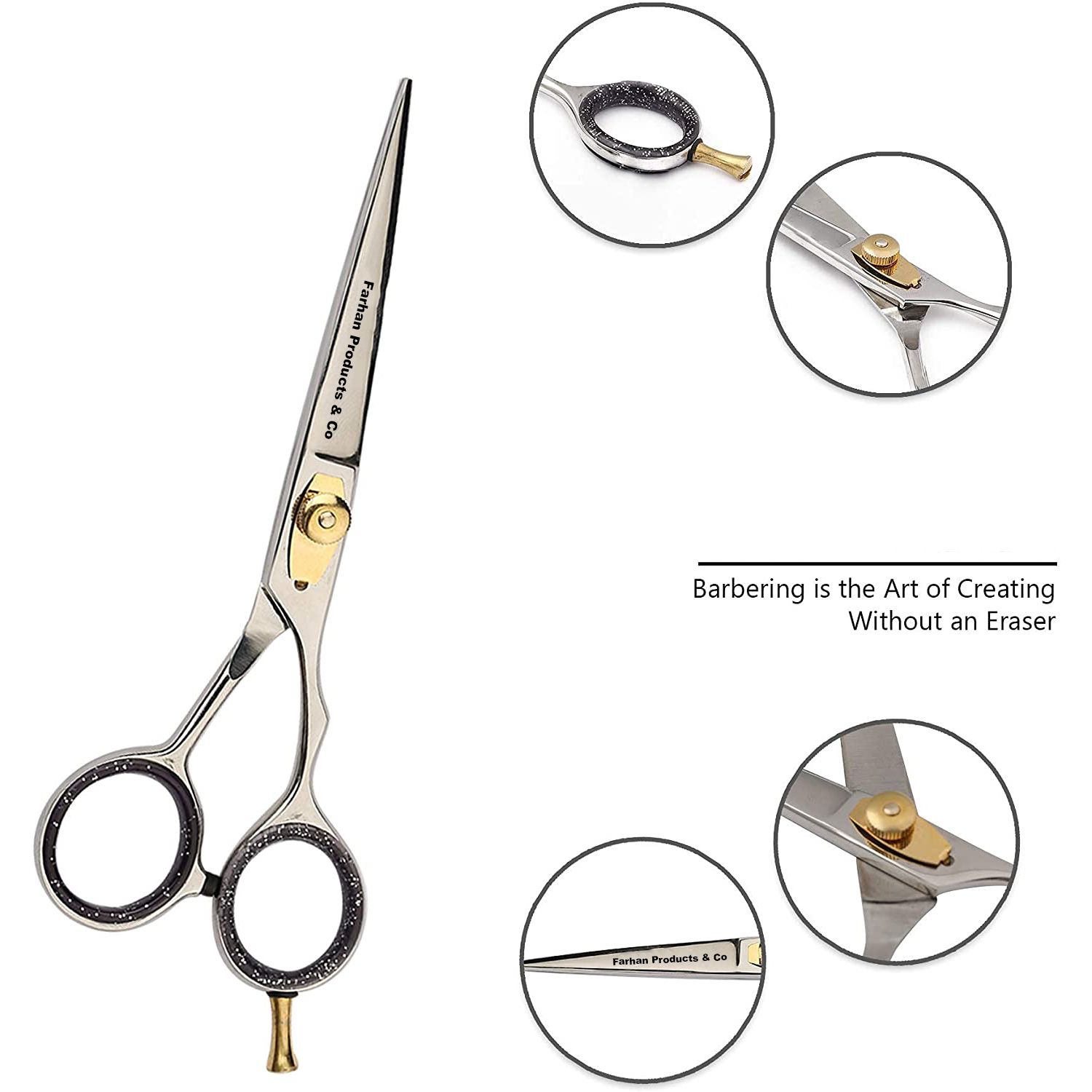 440C Steel Tijeras Peluqueria Barber Shop Products Customize Professional Hairdressing Shears Cutting Hair Scissors