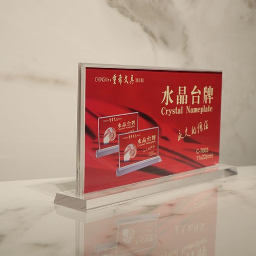 T type table card A6 plexiglass display card