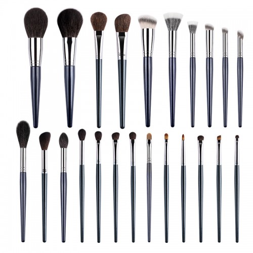 Professional Full Face Makeup Brush Set with Natural Animal Hair – Premium Cosmetic Brushes
