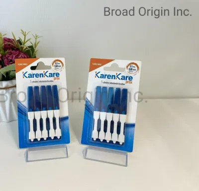 0.6mm Chinese Factory Supply New Design DuPont Nylon Bristle Interdental Brush for Teeth Cleaning