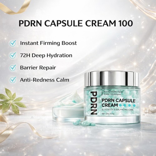 Private Label PDRN Hyaluronic Acid Face Cream, Firming Barrier Repair Deep Moisturizing Anti‑Aging Day Cream for All Skin Types