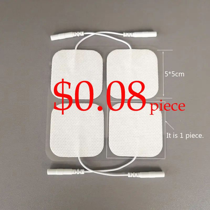 TENS unit Pads 5X5cm Replacement TENS Electrodes Pads TENS Pads TENS Unit Pads Electrode Patches with Upgraded Self-Stick Performance and Non-Irritating Design for Electrotherapy