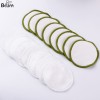 Wholesale custom eco friendly eye face cleansing round organic washable super soft reusable bamboo cotton makeup remover pads