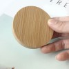 Round bamboo mini mirror