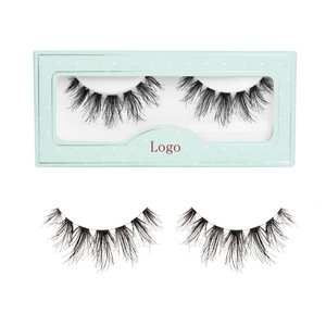 100% Premier human hair lashes best selling false eyelashes with customized packaging