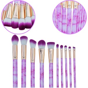 2018 Hot Selling Custom Logo Vegan Marble Makeup Brush with Cylinder and Box