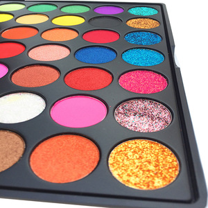 2018 newest OEM private label makeup palette 35 Colors Eyeshadow Palette Custom Makeup Palette