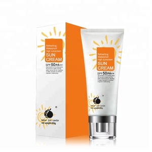 2018 summer hot selling Refreshing waterproof high sunscreen cream