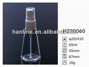 60ml taper empty pet bottle for Mens aftershaved