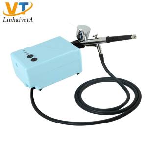 AC-10WD163 mini air brush gun compressor tattoo machine set cake airbrush kit