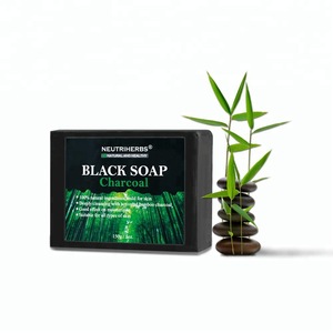 Beauty Product Bamboo Charcoal Whitening Handmade African Black Soap For Women Skin Care