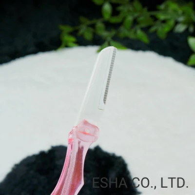 Convenience Cosmetic Eyebrow Shaping Tool Plastic Folding Eyebrow Knife